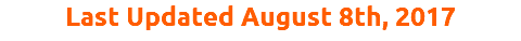 Last Updated August 8th, 2017